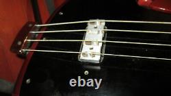 Vintage 1966 Ampeg AEB-1 Electric Bass Guitar Sunburst With Original Soft Case