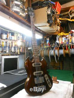 Vintage 1970's Gibson SB-450 -B 2 Pickup Vintage Electric Bass Guitar Ashtray
