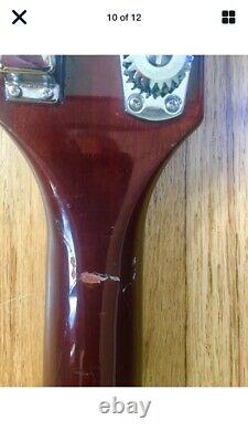 Vintage 1970s Japanese Electra 495B Bass Guitar, SG Style EB-3 Copy, No Case