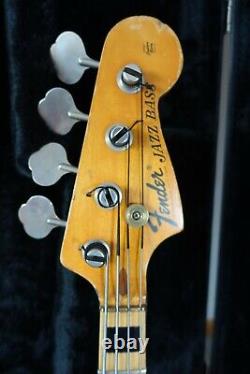 Vintage 1972 Fender jazz bass guitar