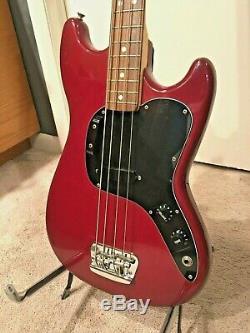 Vintage 1977-78 Fender Musicmaster Electric Bass Guitar USA