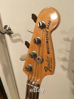 Vintage 1977-78 Fender Musicmaster Electric Bass Guitar USA