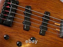 Vintage (1992) Vester Clipper 5 String Mahogany Bass Guitar Custom Shop. Korean