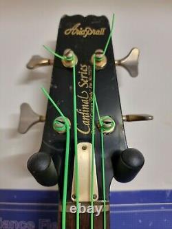 Vintage Aria pro ii Cardinal series rare Black & gold Bass (restoration project)