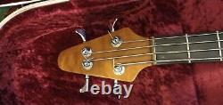 Vintage Aslin Dane neck through active bass with Hiscox hard case