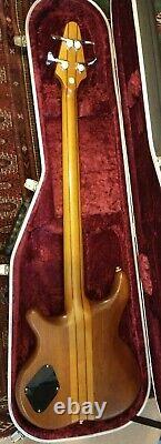 Vintage Aslin Dane neck through active bass with Hiscox hard case