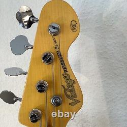 Vintage Bass Guitar V4 Bk Black Precise