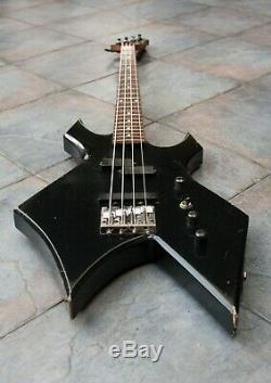 Vintage Black Bc Rich La California USA Warlock Bass Guitar