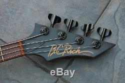 Vintage Black Bc Rich La California USA Warlock Bass Guitar