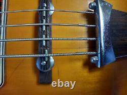 Vintage Conrad Violin Bass Very Clean Scroll Look Headstock Updated Controls