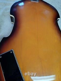 Vintage Conrad Violin Bass Very Clean Scroll Look Headstock Updated Controls