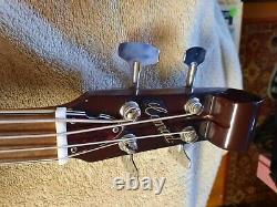 Vintage Conrad Violin Bass Very Clean Scroll Look Headstock Updated Controls