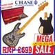 Vintage Electric Bass Guitar Jdv44 Joe Doe'lutetia' In Blackburst With Case