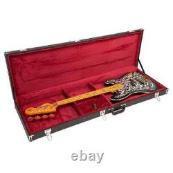 Vintage Electric Bass Guitar JDV44 Joe Doe'Lutetia' in Blackburst with Case