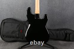 Vintage Electric Bass Guitar Left Handed Black Gig Bag 2nd Hand