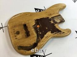 Vintage Fender USA 1979 Precision P Bass Electric Guitar Body Ash