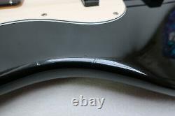Vintage Fender USA Jazz Bass In Gloss Black with a White Pick Guard (ca. 1980)