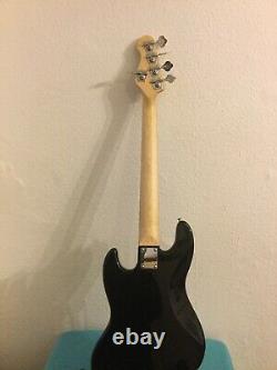 Vintage Five String Jazz Rock Bass Guitar. VJ75 MBK (WICKED 5st!)