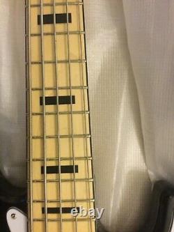 Vintage Five String Jazz Rock Bass Guitar. VJ75 MBK (WICKED 5st!)