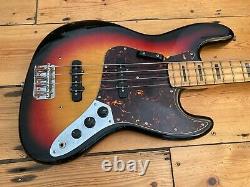 Vintage Grant Jazz Bass Guitar Japan 1970s Roadworn