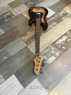 Vintage Hondo II Precision Shaped Bass Guitar. Right Handed