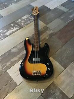 Vintage Hondo II Precision Shaped Bass Guitar. Right Handed