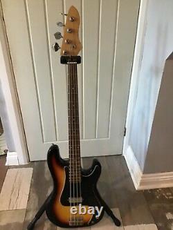 Vintage Hondo II Precision Shaped Bass Guitar. Right Handed