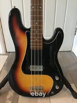 Vintage Hondo II Precision Shaped Bass Guitar. Right Handed