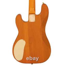 Vintage JDV40 Electric Bass Guitar Joe Doe'Lutetia' in Blueburst RRP £579