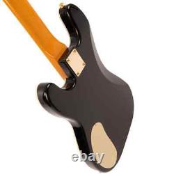 Vintage JDV44 Electric Bass Guitar Joe Doe'Lutetia' in Blackburst RRP £579