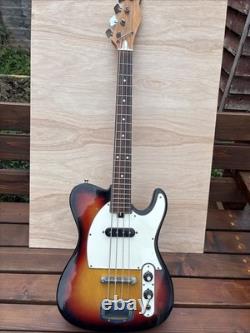 Vintage MIJ Short-Scale Bass Guitar 22 Frets Sunburst Teisco/Kawai Style