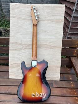 Vintage MIJ Short-Scale Bass Guitar 22 Frets Sunburst Teisco/Kawai Style