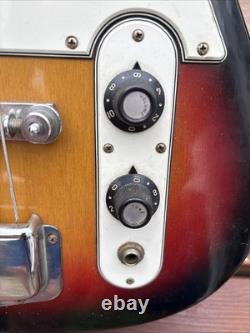 Vintage MIJ Short-Scale Bass Guitar 22 Frets Sunburst Teisco/Kawai Style
