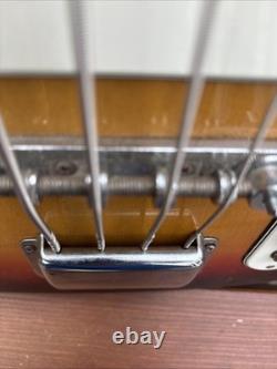 Vintage MIJ Short-Scale Bass Guitar 22 Frets Sunburst Teisco/Kawai Style