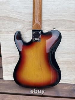 Vintage MIJ Short-Scale Bass Guitar 22 Frets Sunburst Teisco/Kawai Style