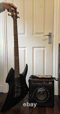 Vintage Metal Axxe Bass Guitar in Satin Black