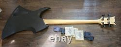 Vintage Metal Axxe Bass Guitar in Satin Black