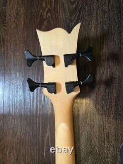 Vintage Metal Axxe Bass Guitar in Satin Black