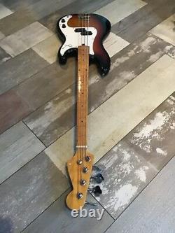 Vintage Possible Hondo Precision Shaped Bass Guitar. Right Handed