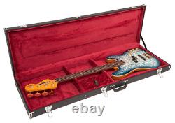 Vintage Premium Electric Bass Guitar Hard Shell Wood Case Black by Joe Doe
