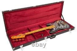 Vintage Premium Electric Bass Guitar Hard Shell Wood Case Black by Joe Doe