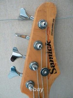Vintage Samick LB-11 Tobacco Sunburst Bass Guitar