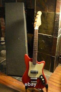 Vintage Teisco Kawai Heit Short Scale Bass Guitar Japan with case VIDEO