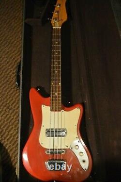 Vintage Teisco Kawai Heit Short Scale Bass Guitar Japan with case VIDEO