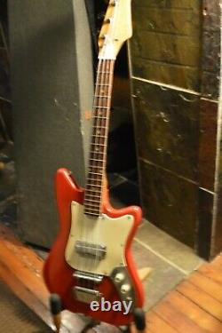 Vintage Teisco Kawai Heit Short Scale Bass Guitar Japan with case VIDEO