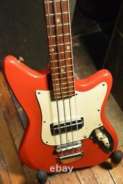 Vintage Teisco Kawai Heit Short Scale Bass Guitar Japan with case VIDEO