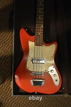 Vintage Teisco Kawai Heit Short Scale Bass Guitar Japan with case VIDEO