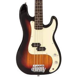 Vintage V40 Coaster Series Bass Guitar 3 Tone Sunburst