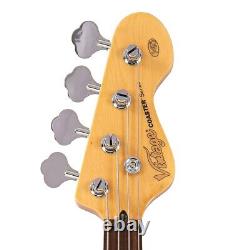 Vintage V40 Coaster Series Bass Guitar Boulevard Black