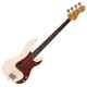 Vintage V40 Coaster Series Bass Guitar Vintage White